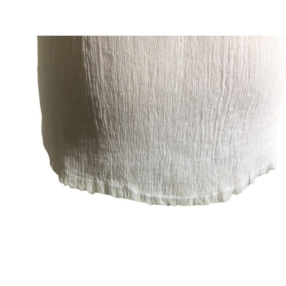 NEW KristenseN Du Nord 10 12  White 100% Silk Sheer Blouse Women’s 3 Top Italy - Picture 5 of 7